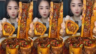 ASMR Eating Bone Marrow Mukbang Eating Show🫦 [upl. by Marjie]