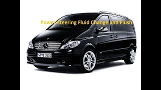 W639 Mercedes Vito Viano Valente Class Power Steering Fluid Change Oil [upl. by Hiltan281]