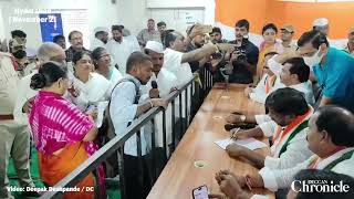 Hyderabad  Dy CM Bhatti Vikramarka receives petitions in Praja Palana at Gandhi Bhavan [upl. by Esserac]