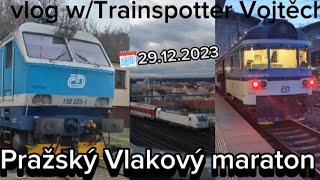 PRAŽSKÝ VLAKOVÝ MARATON⚫Vlog wVojtinnnn Silvestrovský speciál 🎆 [upl. by Lyrret]