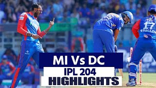 Mumbai Indians Vs Delhi Capitals Highlights DC vs MI Match Highlights IPL Highlights 2024 [upl. by Mela268]