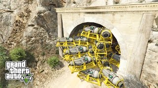 GTA 5 1000 ATOMBOMBEN im MOUNT CHILIAD TUNNEL   T01 TÜR SPRENGEN  iCrimax [upl. by Megan]