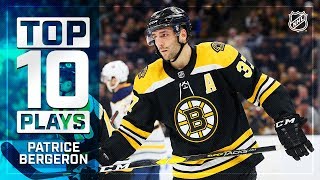 Top 10 Patrice Bergeron plays from 201819 [upl. by Nos]