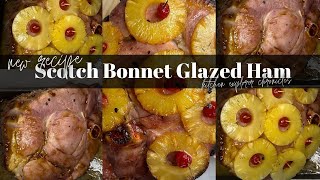 🔥 Scotch Bonnet Glazed Ham Recipe  Easy amp Spicy Ham with a Sweet Twist 🍍🍒 [upl. by Llerreg]