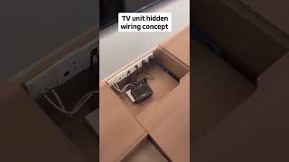 TV unit hidden wiring concept [upl. by Freyah388]