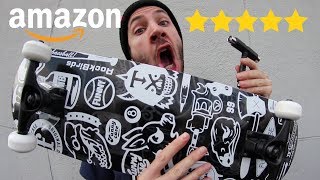 THE BEST REVIEWED SKATEBOARD ON AMAZON [upl. by Ainsley709]