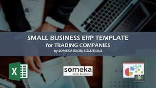 Small Business ERP Excel Template  For Trading Companies [upl. by Erasaec]