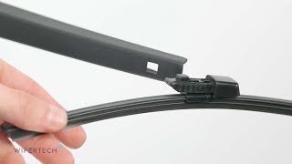 How to install a Wipertech TrueFit Aeroflex Push Button A2 Rear Wiper Blade [upl. by Rubbico473]