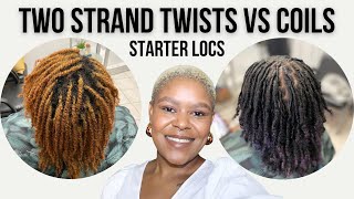 Starter Locs Twists Vs Coils  Loctician Advice [upl. by Masson]