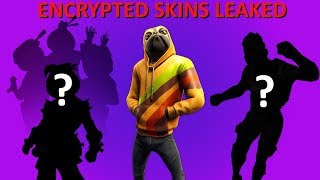 All New Leaked Encrypted Fortnite Skins Update 910 Doggo Skin Bao Bros Dark Vertex [upl. by Llerahc]