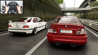 BMW M3 E46 Street Racing  Assetto Corsa Thrustmaster TX Gameplay [upl. by Pappano]