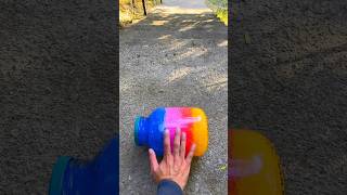 Breaking colorful jars on down stair😱🌈 asmr [upl. by Mcadams]