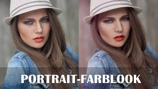 POTRAITFARBLOOK  Photoshop Tutorial GermanDeutsch [upl. by Annayhs]