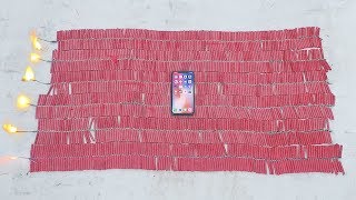 iPhone X vs 10 000 Firecrackers [upl. by Marquet]