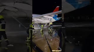 ARFF ekiplerinin Antalya’daki Rus uçağı yangınına anında müdahalesi antalya aviation arff [upl. by Mendez]