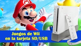 Tutorial  Wii  Instalar y cargar juegos desde SD y USB [upl. by Anelej33]