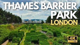 Exploring Thames Barrier Park  London Walks East London [upl. by Thesda]