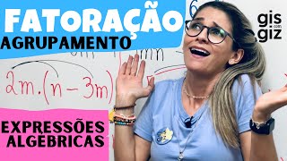 FATORAÇÃO de EXPRESSÕES ALGÉBRICAS  POLINÔMIOS   Fatoração por AGRUPAMENTO  Aula 2 \Prof Gis [upl. by Cleland]