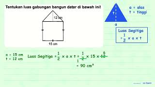 Tentukan luas gabungan bangun datar di bawah ini 15 cm [upl. by Airaet740]