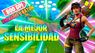 ✅La MEJOR SENSIBILIDAD para fortnite PC 800 DPI 2021Sensibilidad para fortnite pc teclado y raton ✅ [upl. by Esirec]