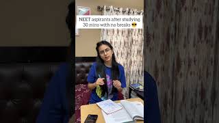 Study habit of NEET Aspirants🤪 neet neet2024 shorts funny youtubeshorts shortsvideo [upl. by Enaasiali]