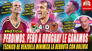 Rueda de prensa DT DE VENEZUELA PIDE PERDÓN y asegura que GANARÁ A URUGUAY BOLIVIA 40 VENEZUELA [upl. by Ellocin]