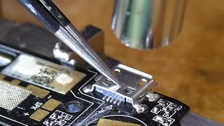 Сборник замены разъёмов microUSB планшетов и смартфонов Типичные случаи [upl. by Sivartal]