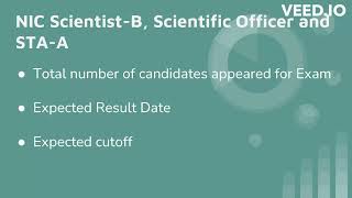 Expected Cutoff for NIELIT NIC ScientistB Scientific Officer amp STAA Exam 2023 [upl. by Jerusalem]