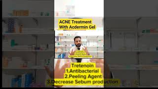 Acne Treatment with Acdermin Gel  Tretenoin clindamycin gel for acne drnadeem pharmacist [upl. by Theta]