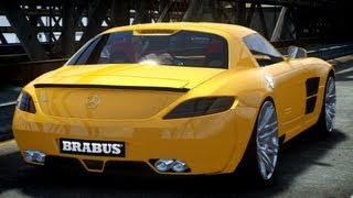 GTA IV 2011 Brabus MercedesBenz SLS AMG Widestar Crash Testing  Insanegaz [upl. by Vladimar]