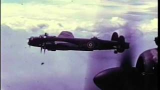 Avro Lancaster Bomber  Rare WWII Colour Film of the Lancaster [upl. by Varney]