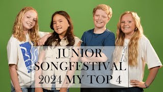 Junior Songfestival 2024 My Top 4 Netherlands [upl. by Clem32]