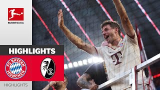 Müller Scores In His Record Game  FC Bayern München  SC Freiburg 20  MD 2 – Highlights 202425 [upl. by Reiniar]