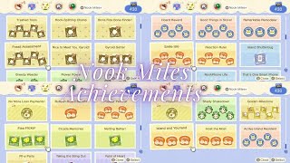 My Animal Crossing Nook Miles Achievements [upl. by Solotsopa]