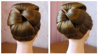 Сoiffure simple pour les fetes soiréemariage★ Chignon cheveux mi long★facile et rapide [upl. by Sausa]