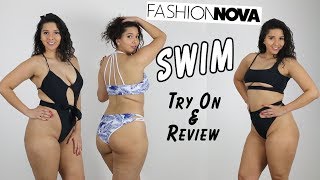 Fashion Nova Swimsuit Haul and Review 2 [upl. by Danete164]