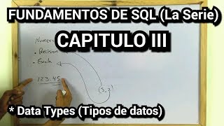 FUNDAMENTOS DE SQL Capítulo III Data Types  Tipos de Datos [upl. by Aicilaana]