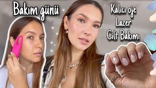 Bakım Günü Vlogu 🫧💕 Lazer epilasyon kalıcı oje ve cilt bakımı VLOG 23 [upl. by Radie]