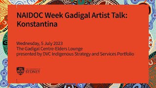 NAIDOC Week  How Elders inspire artist Konstantina Kate Constantine [upl. by Carlyn295]