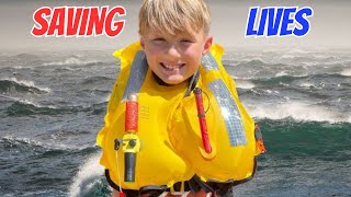 Inflating A CrewSaver Life Jacket With Close Up Detailed Life Saving Talk crewsaver [upl. by Leviram]