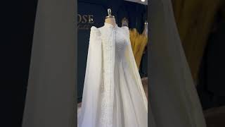 Pelerinli tesettür gelinlik tesettür weddingdress robedemariée bridal [upl. by Astera]