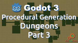 Procedural Generation in Godot Dungeon Generation part 3 [upl. by Ahsea]