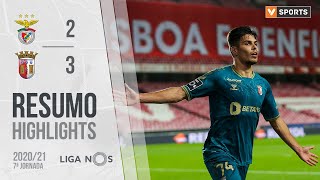 Highlights  Resumo Benfica 23 SC Braga Liga 2021 7 [upl. by Nadeau]