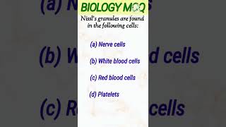 Nissl’s granules areneetbiologymcqsbiologymcqs [upl. by Akemaj]