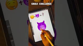 🤤😈 emoji mixing emojichallenge shortsfeed digitalart procreate satisfying funny creative [upl. by Baxie]