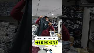 CHEAPEST SPORTS T SHIRTS FOR MEN  SPORTS T SHIRT WHOLESALE  Mens Wear Wholesale Market Surat [upl. by Fornof537]