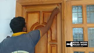 How to Polish Door  Repolish  Wood Polish Tips Tamil [upl. by Chem835]