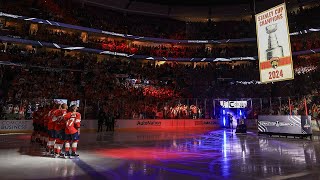 Panthers raise the Stanley Cup Banner 😺🐀🏆 [upl. by Julianne177]