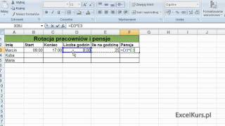 Szkolenie Excel 2007 Dla Początkujących  Czas  Część 1 [upl. by Ecirtael]