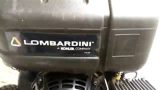 Lombardini 15LD350 kohler KD350 star and run on idle [upl. by Eiffe]